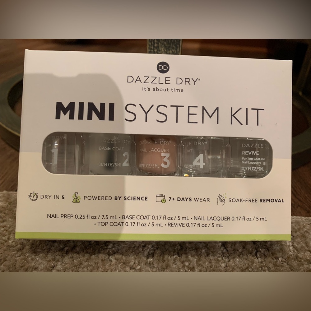 Brand New And Unopened Dazzle Dry Mini System Kit - Multi-Color